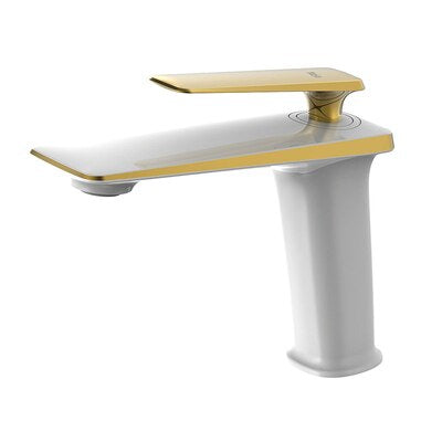 Single-Handle Brass Bathroom Faucet