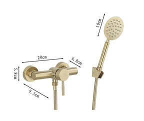 Wall Mounted Shower Faucet With Handheld Shower Head