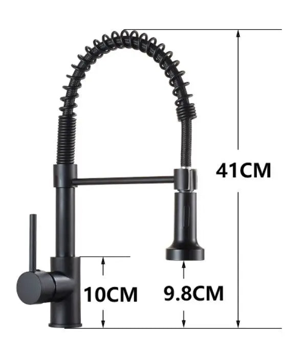 Modern Pull-Down Spring Kitchen Faucet