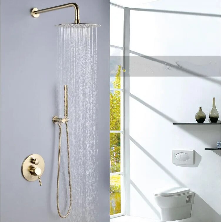 Wasser™ Brushed Gold Shower Set With Handheld Shower