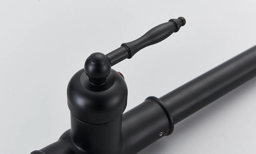 Matte Black Pull-Down Kitchen Faucet