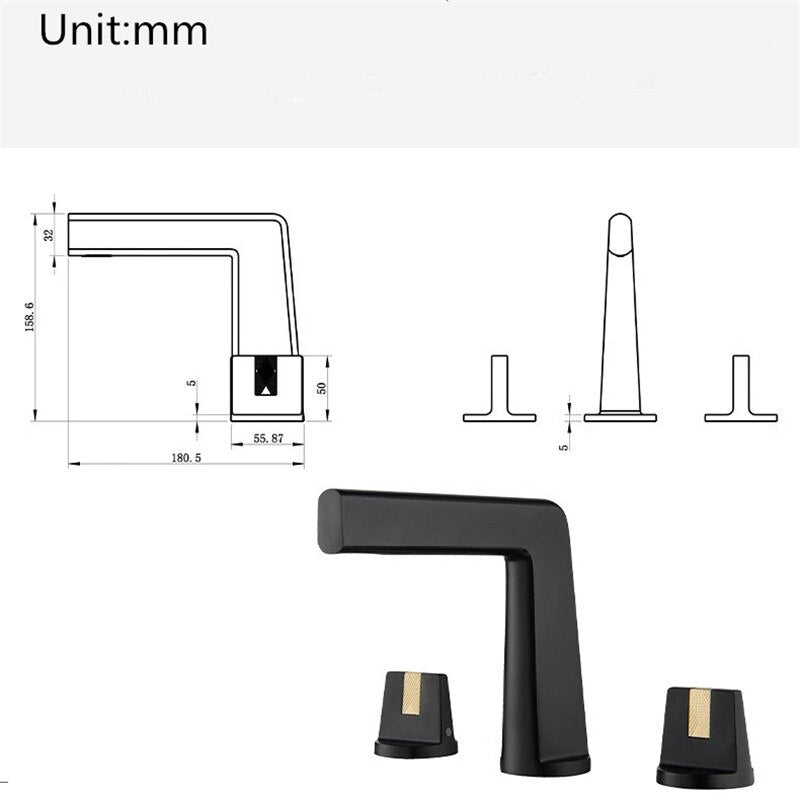 Valmont Widespread Bathroom Sink Faucet
