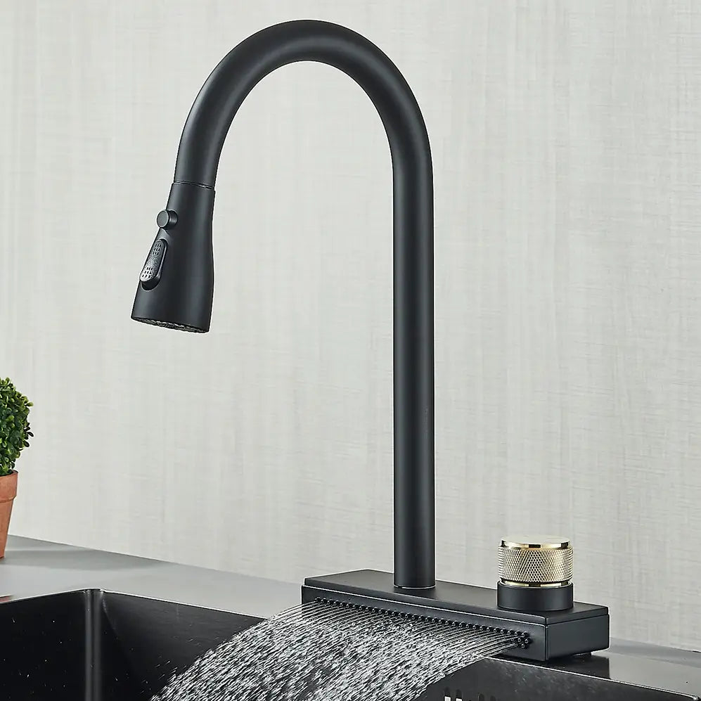 Rainfall Pull Out Spout Kitchen Faucet