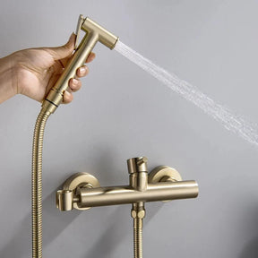 Cold And Hot Water Wall Mounted Bidet Faucet