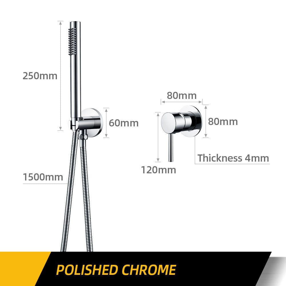 Wasser™ Wall Mounted Handheld Showerhead