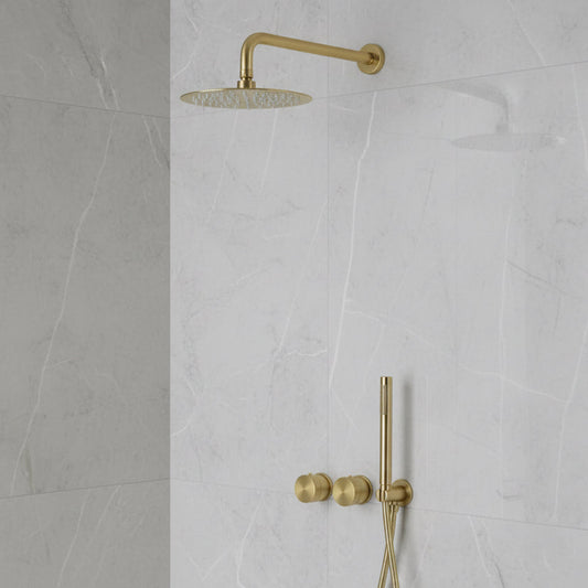 Windsor Complete Shower System – Brushed Gold | AllFixture