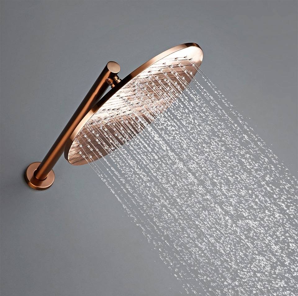 Wasser™ Rose Gold Shower System With Handheld Shower