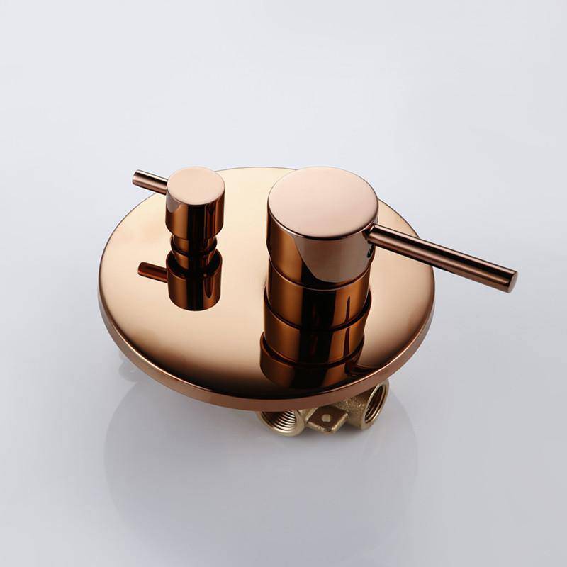 Wasser™ Rose Gold Shower System With Handheld Shower