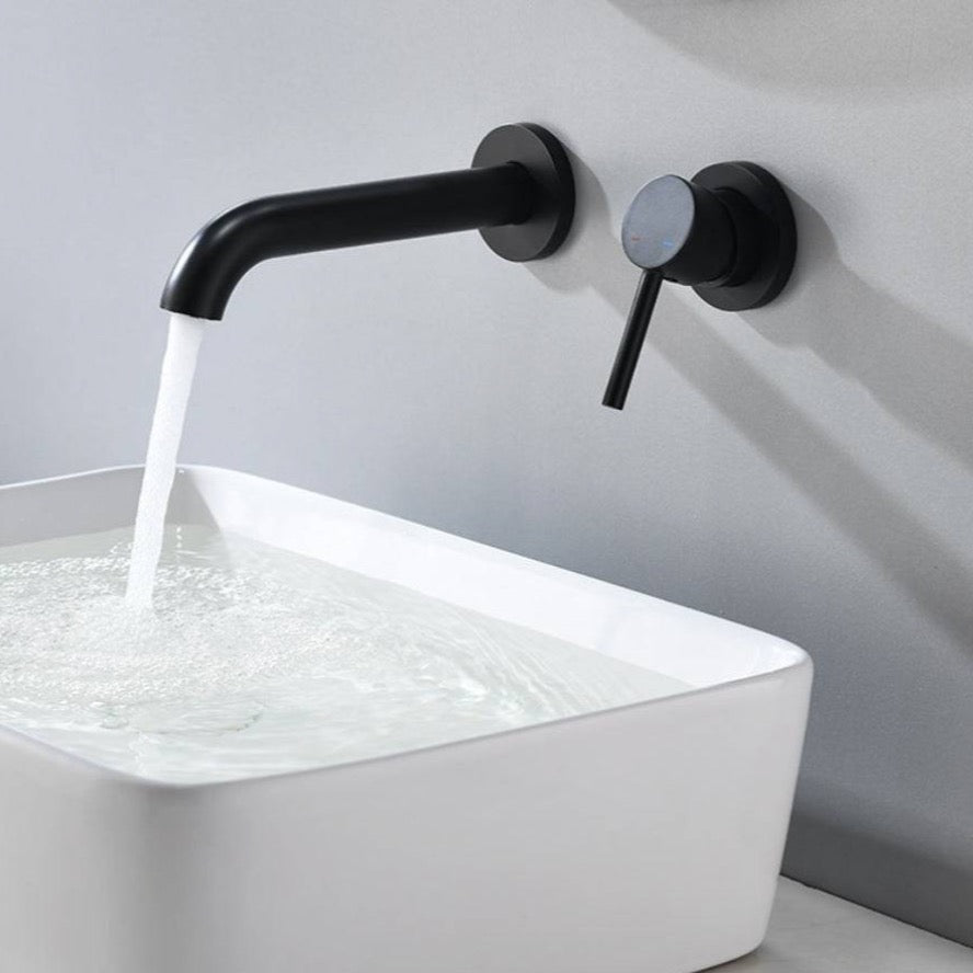 Wall Mounted Solid Brass Bathroom Faucet