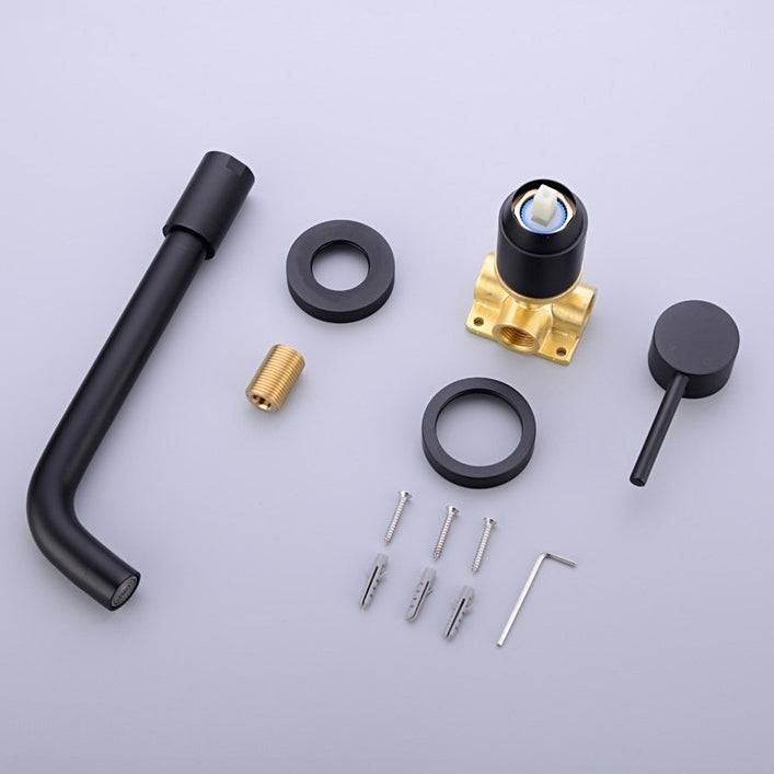 Wall Mounted Solid Brass Bathroom Faucet