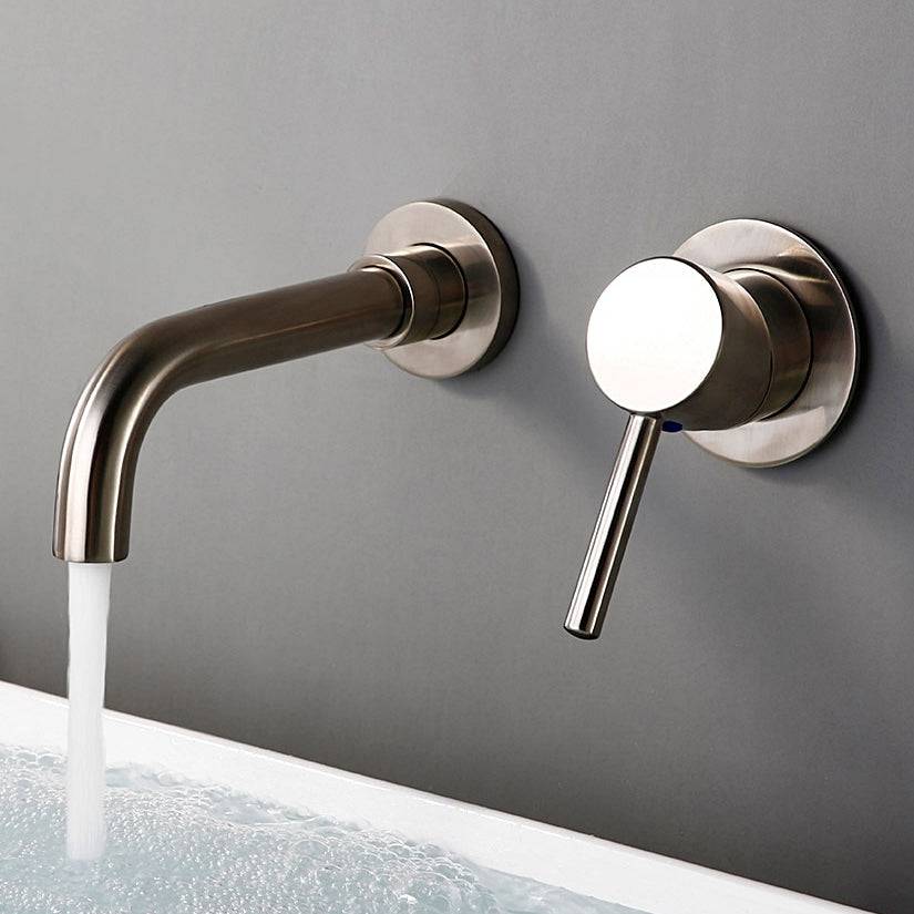 Wall Mounted Solid Brass Bathroom Faucet