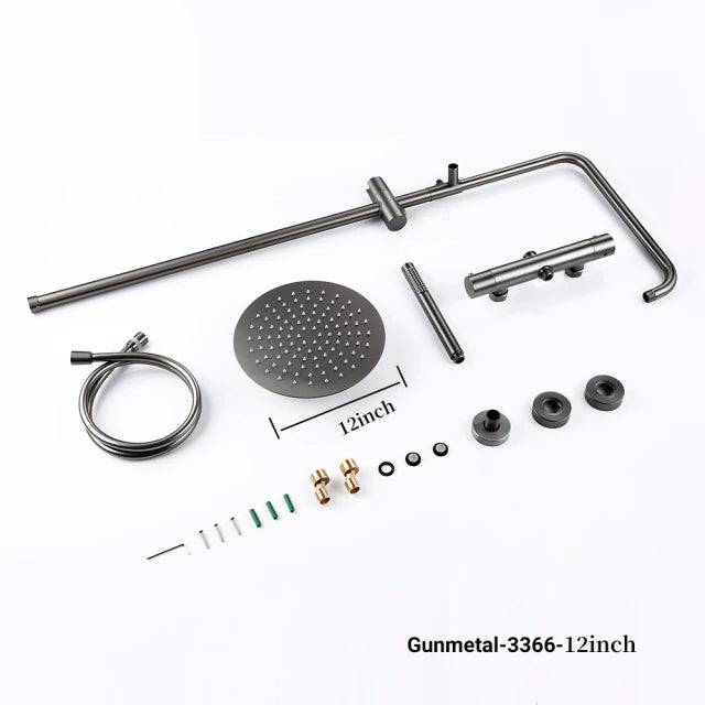 Wasser™ Gunmetal Grey Shower Faucet With Handheld Spray