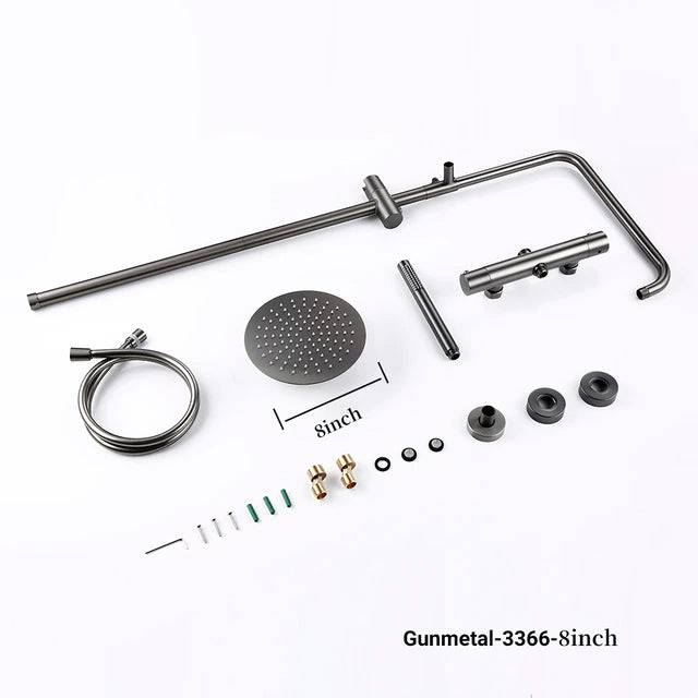 Wasser™ Gunmetal Grey Shower Faucet With Handheld Spray