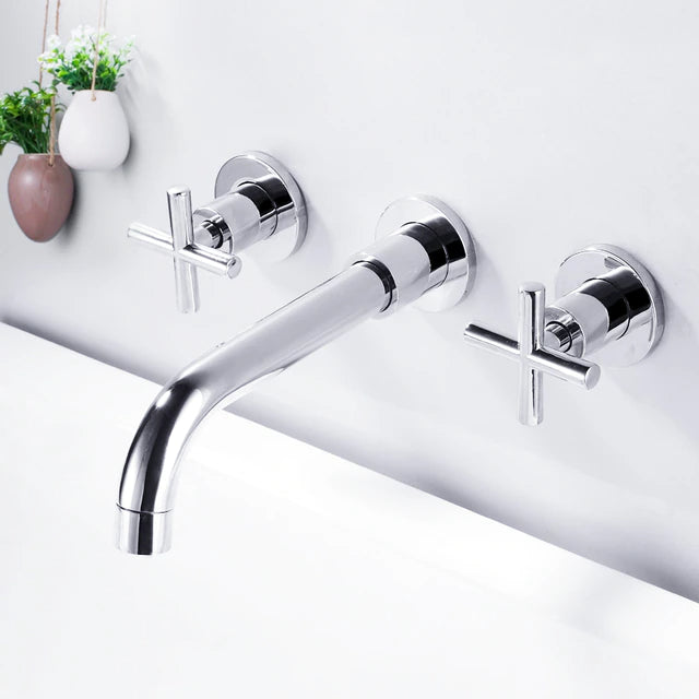 Wasser™ Dual Handle Solid Brass Bathroom Faucet
