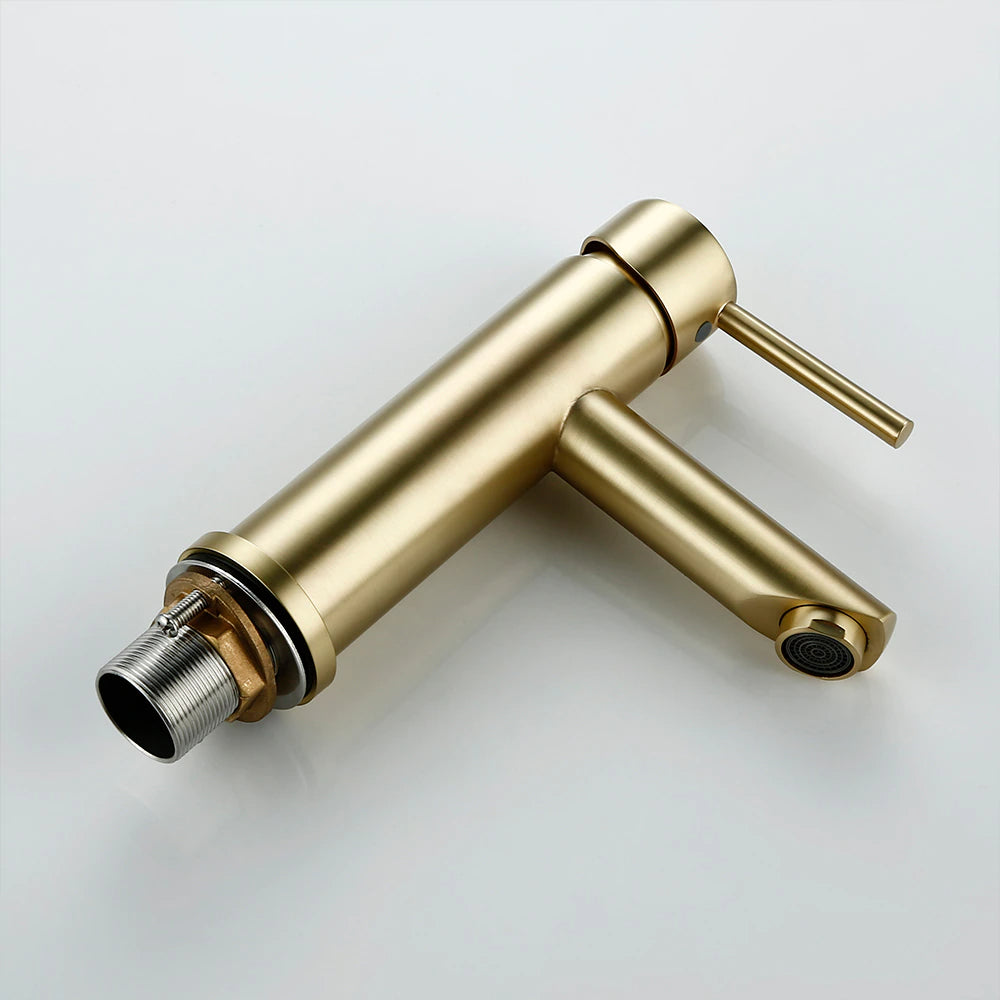 Wasser™ Brushed Gold Solid Brass Bathroom Faucet