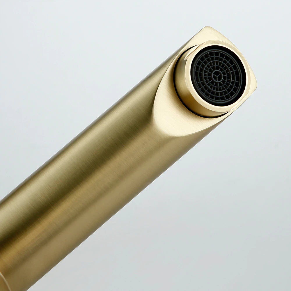 Wasser™ Brushed Gold Solid Brass Bathroom Faucet