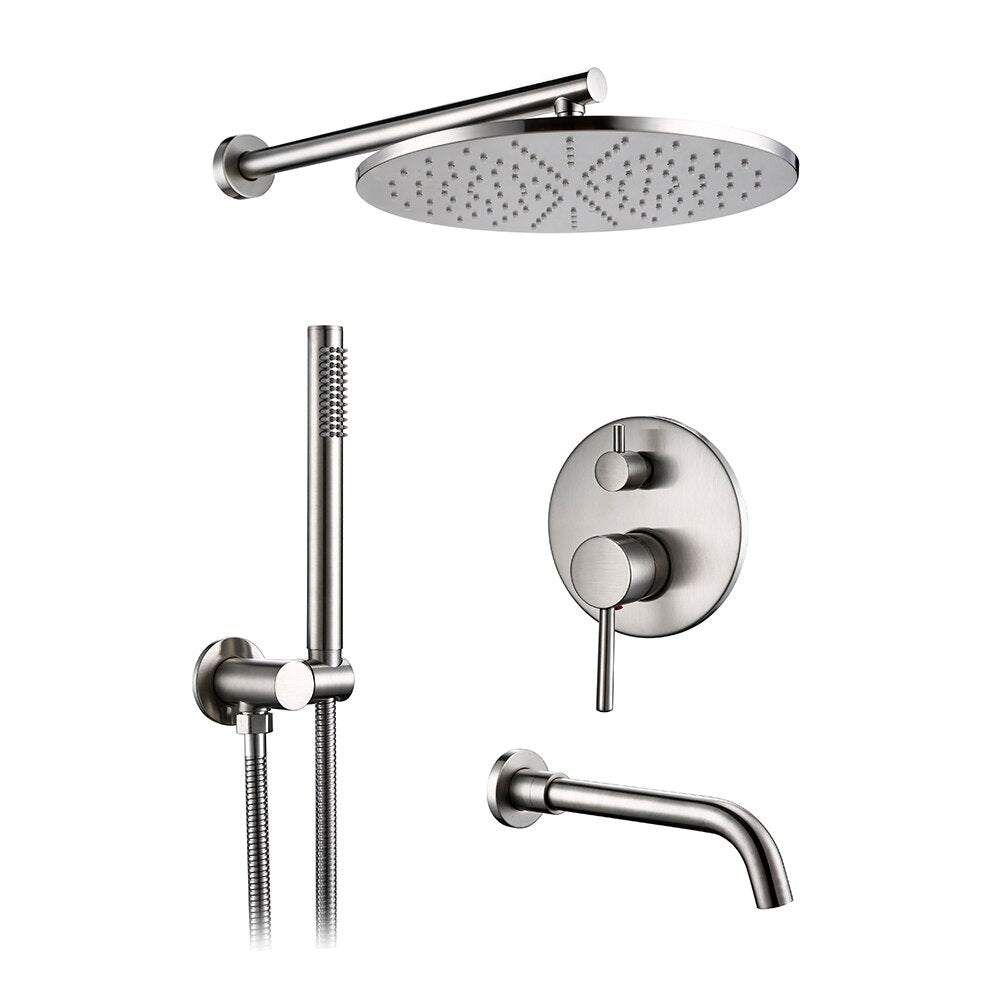 Wasser™ Complete Shower System With Bathtub Filler