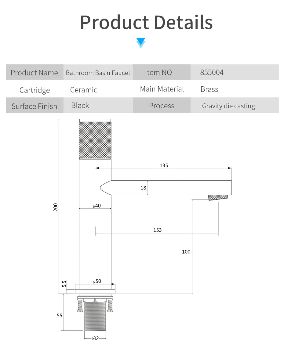 Windsor Knob Switch Bathroom Sink Faucet – Solid Brass | AllFixture