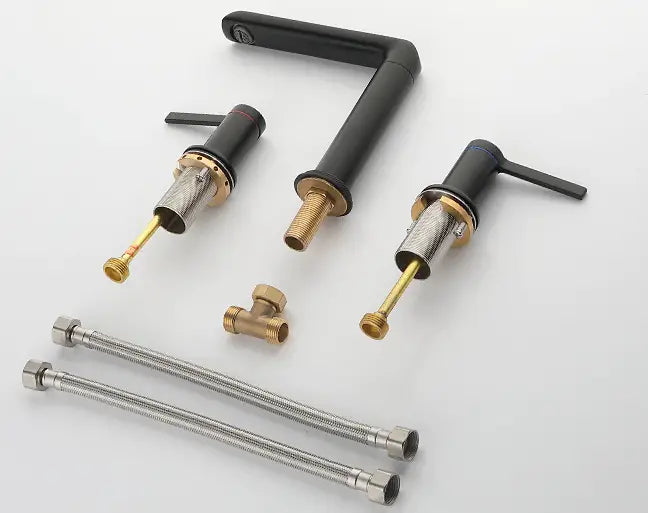 Windsor Widespread Bathroom Sink Faucet – 360° Swivel | AllFixture