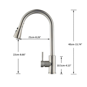 Multifunction Pull Out Spout Kitchen Faucet