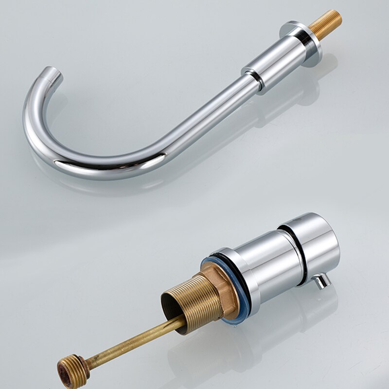 Deck Mounted Bathroom Faucet Set with Handheld Shower