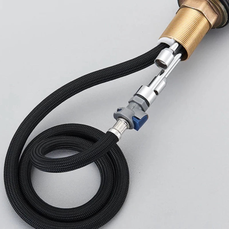 Matte Black Pull-Down Kitchen Faucet