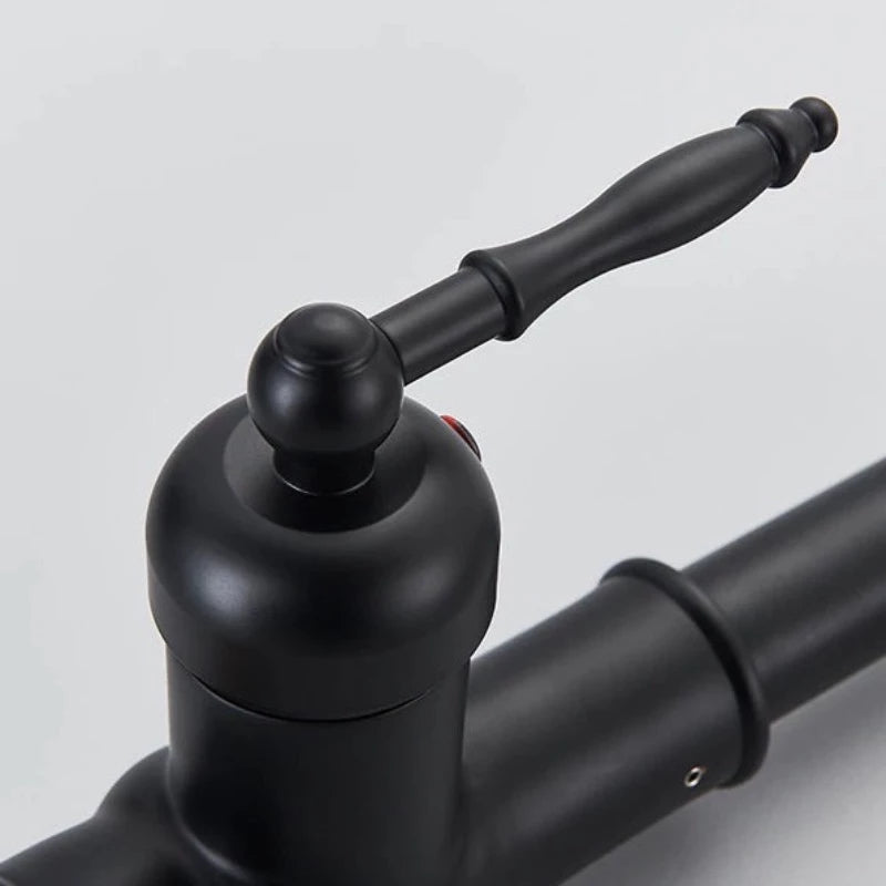 Matte Black Pull-Down Kitchen Faucet