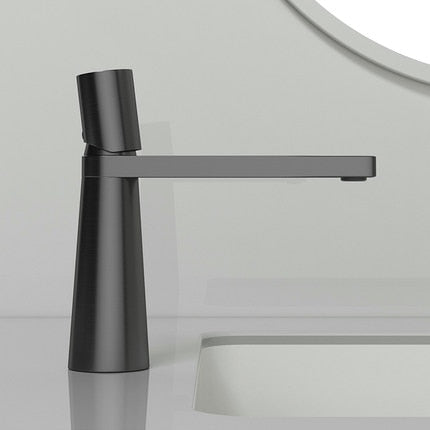 Single Handle Matt Black Bathroom Faucet