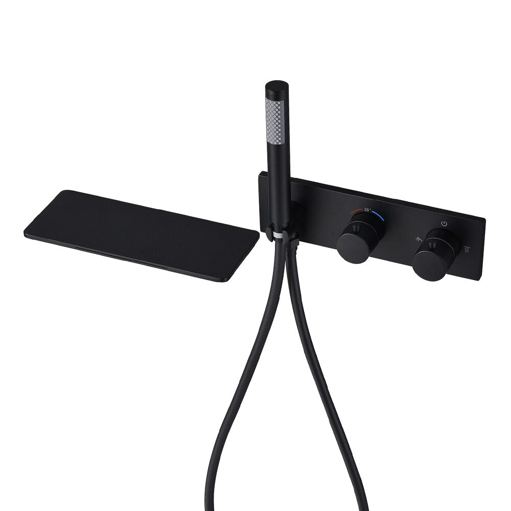 Wasser ™ Waterfall Bathroom Faucet with Handheld Shower Set