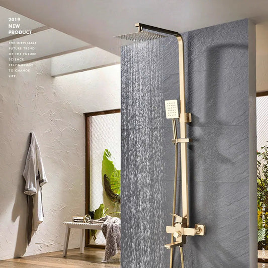 Valmont Solid Brass Shower System – Swivel Bath Spout | AllFixture