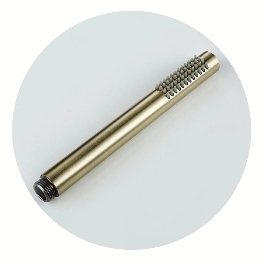 Wasser™ Complete Shower System With Bathtub Filler, Brushed Gold