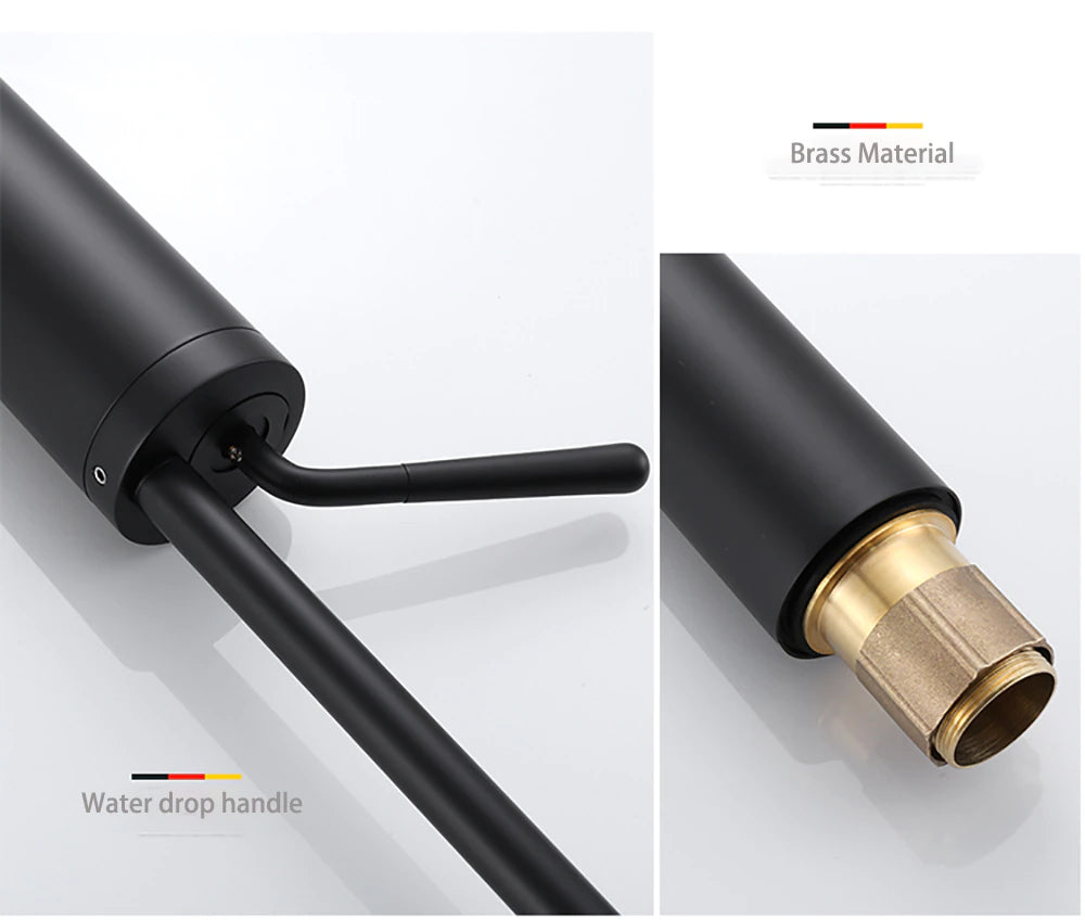 Tiqui™ Single Handle Bathroom Sink Faucet, Matte Black