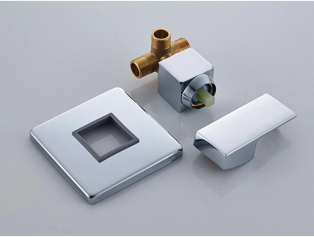 Wall Mount Swivel Spout Wash Basin Bathroom Faucet