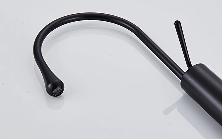 Tiqui™ Single Handle Bathroom Sink Faucet, Matte Black