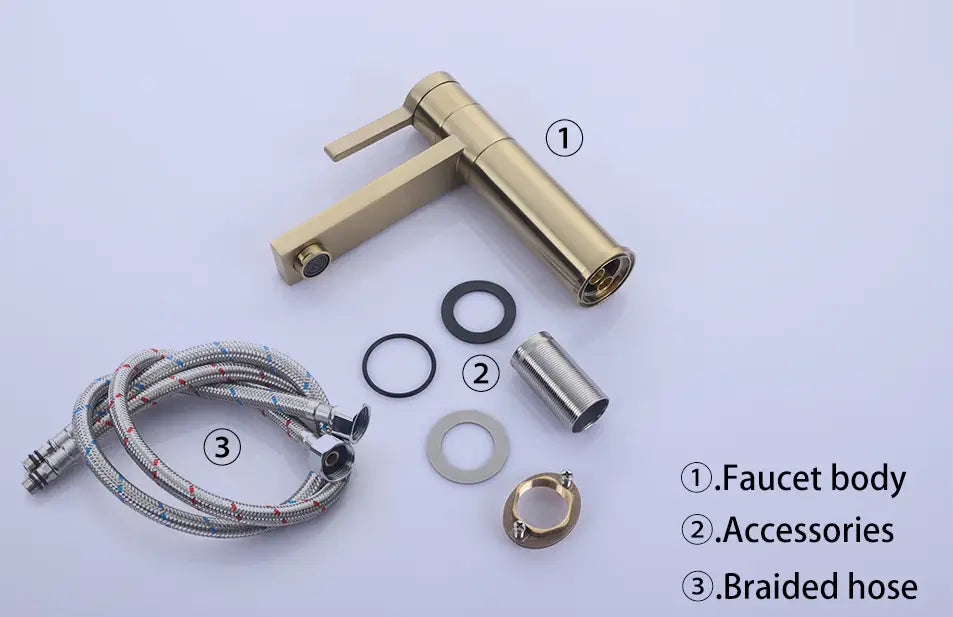 ROZIN Brushed Gold Single Handle Faucet