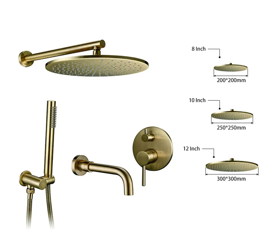 Wasser™ Complete Shower System With Bathtub Faucet