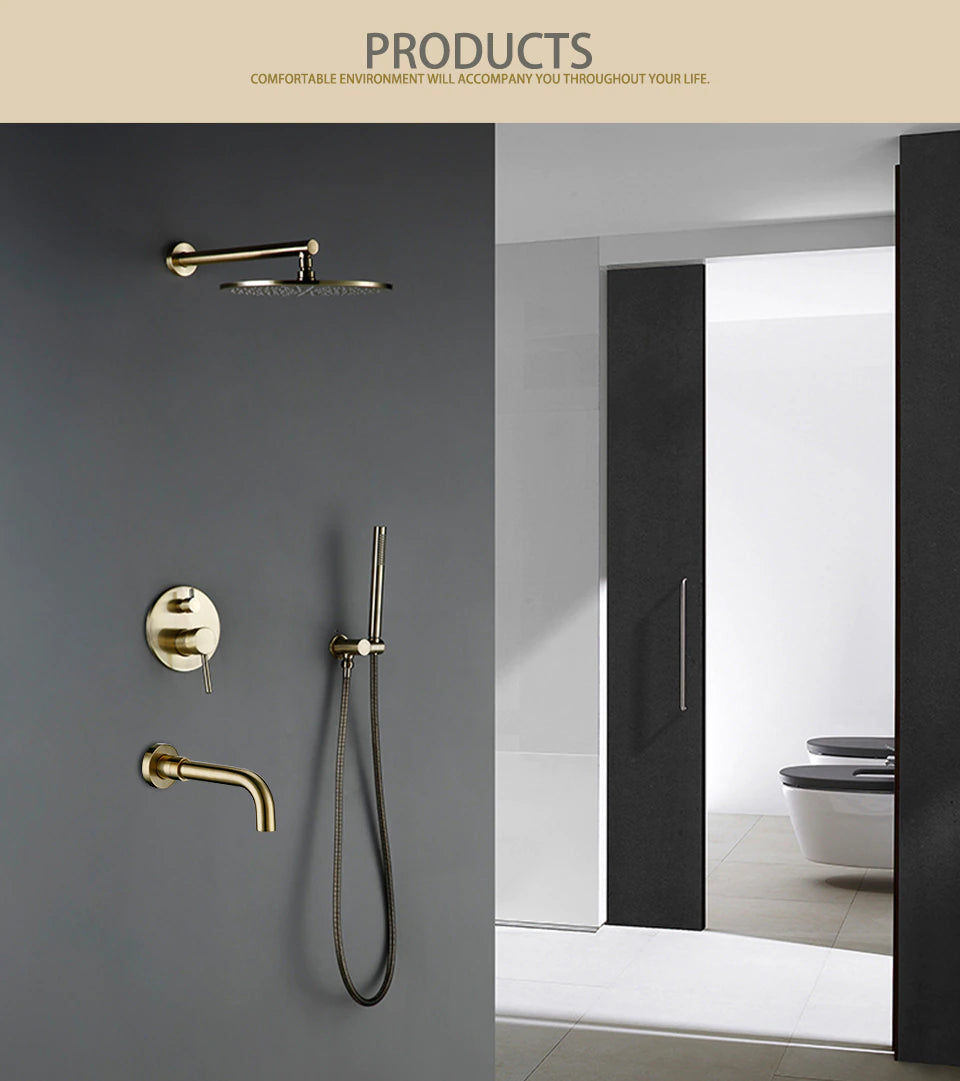 Wasser™ Complete Shower System With Bathtub Faucet
