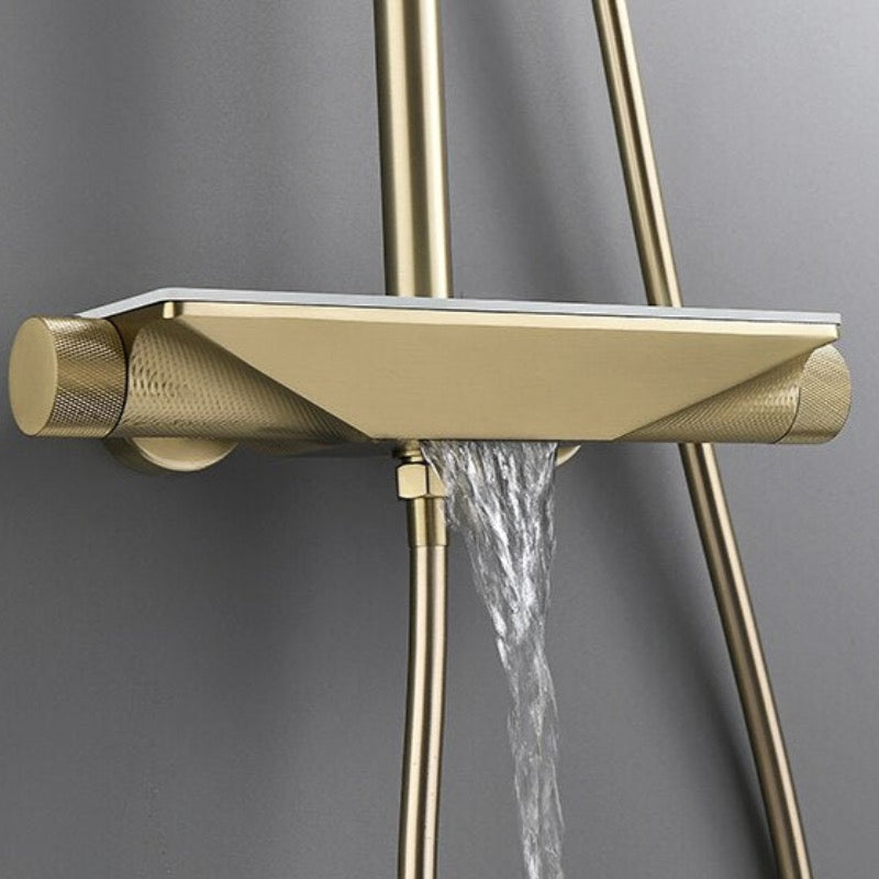 Complete Shower System With Bathtub Faucet