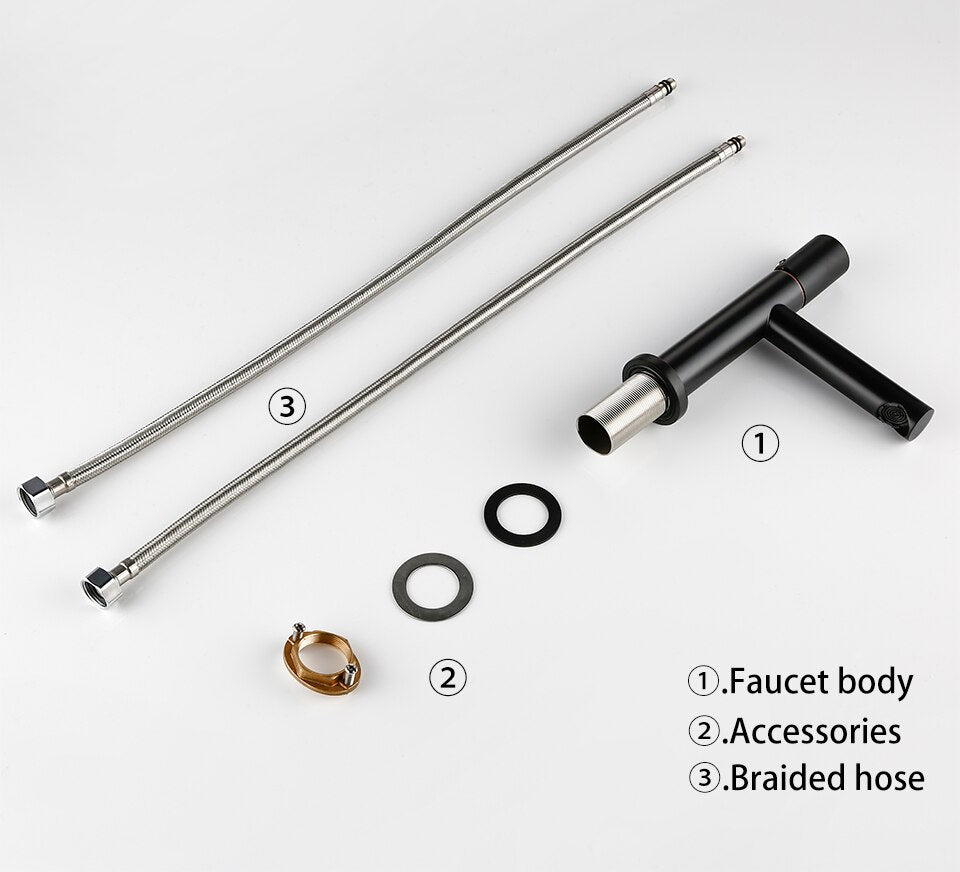 Wasser™ Solid Brass Single Handle Bathroom Sink Faucet