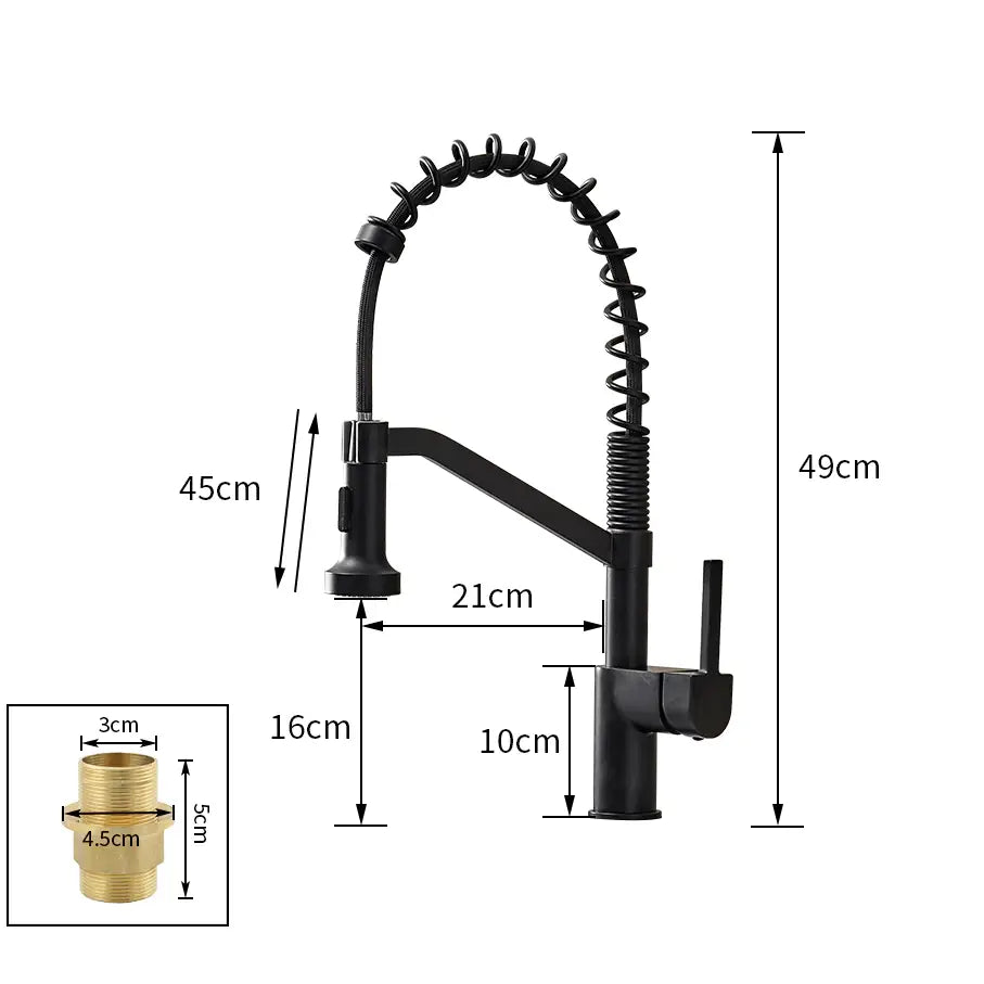 Wanfan™ Pull Out Single Handle Swivel Kitchen Faucet