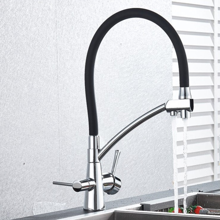 Deck Mounted Kitchen Faucet With Purified Water Tap