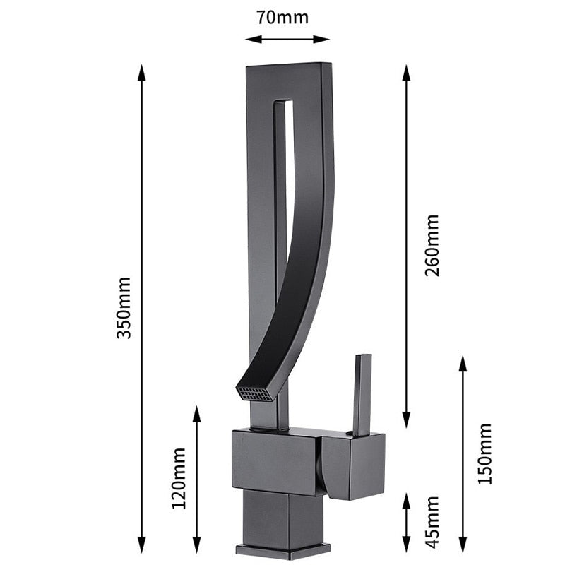 Deck Mounted Brass Bathroom Basin Faucet