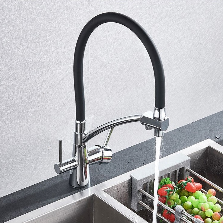 Deck Mounted Kitchen Faucet With Purified Water Tap