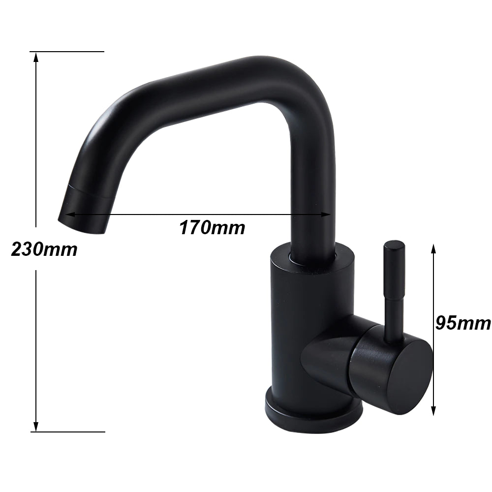 Wasser™ Deck Mounted Single Handle Bathroom Sink Faucet
