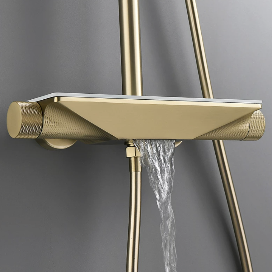 Complete Shower System With Bathtub Faucet