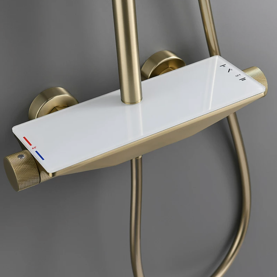 Complete Shower System With Bathtub Faucet