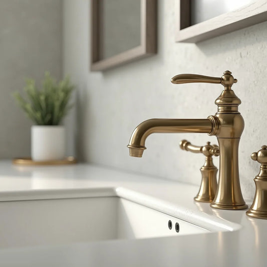Aged Brass Faucet - Aged Brass Faucet: Timeless Charm for Bathroom Design