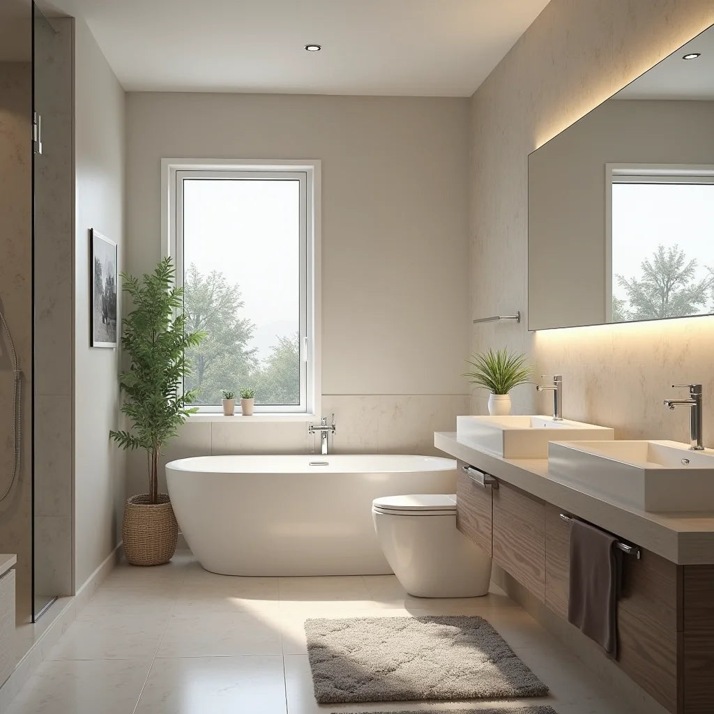 Console Bathroom Sink - Console Sink Comfort: Stylish Space-Saving Bath Design