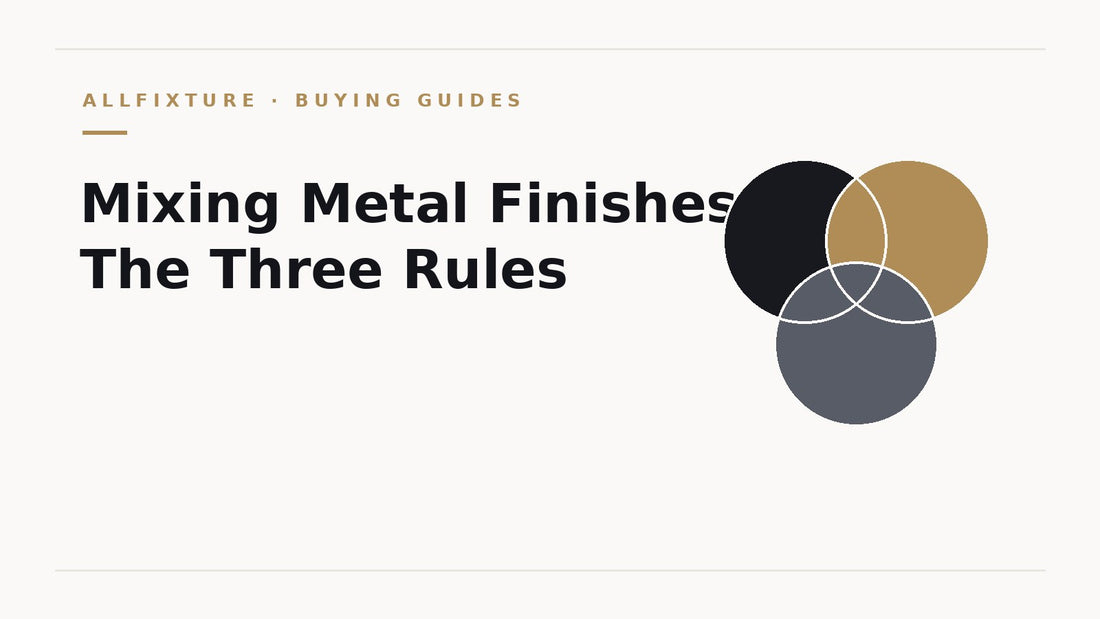 Guide to mixing metal finishes in the bathroom