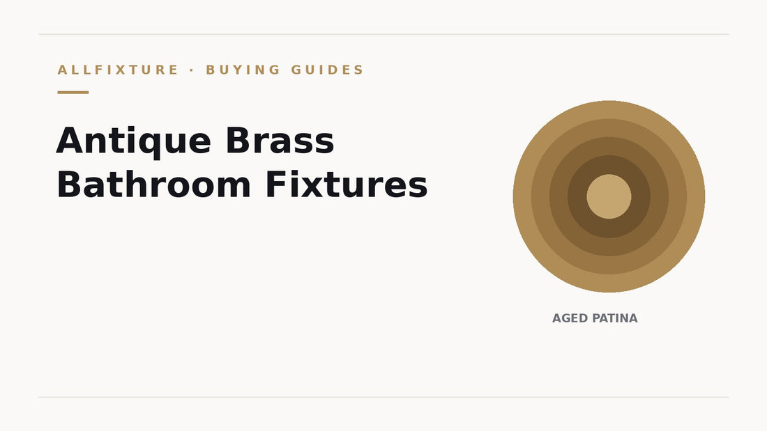 Antique brass bathroom fixtures complete guide - AllFixture